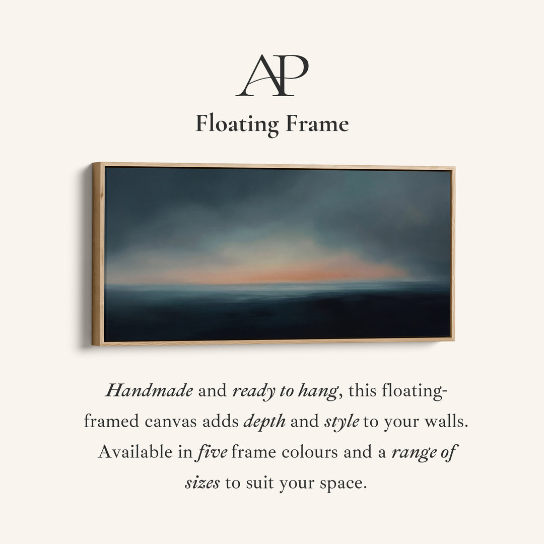 Abstract Ocean Horizon Horizontal Wall Art Statement Wall Decor Bedroom