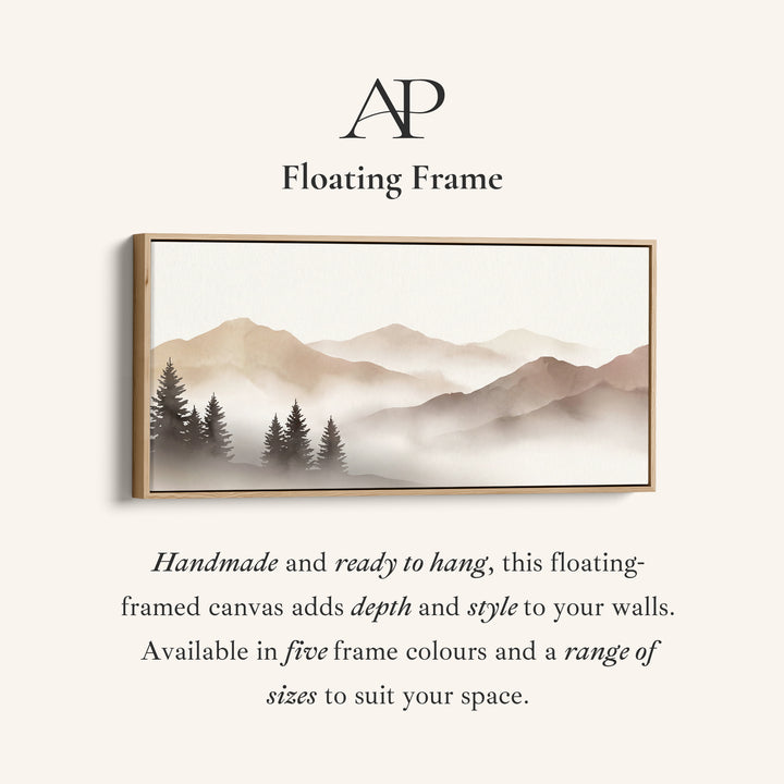 Misty Mountain Layers Large Wall Art Oversized Wall Decor For Office