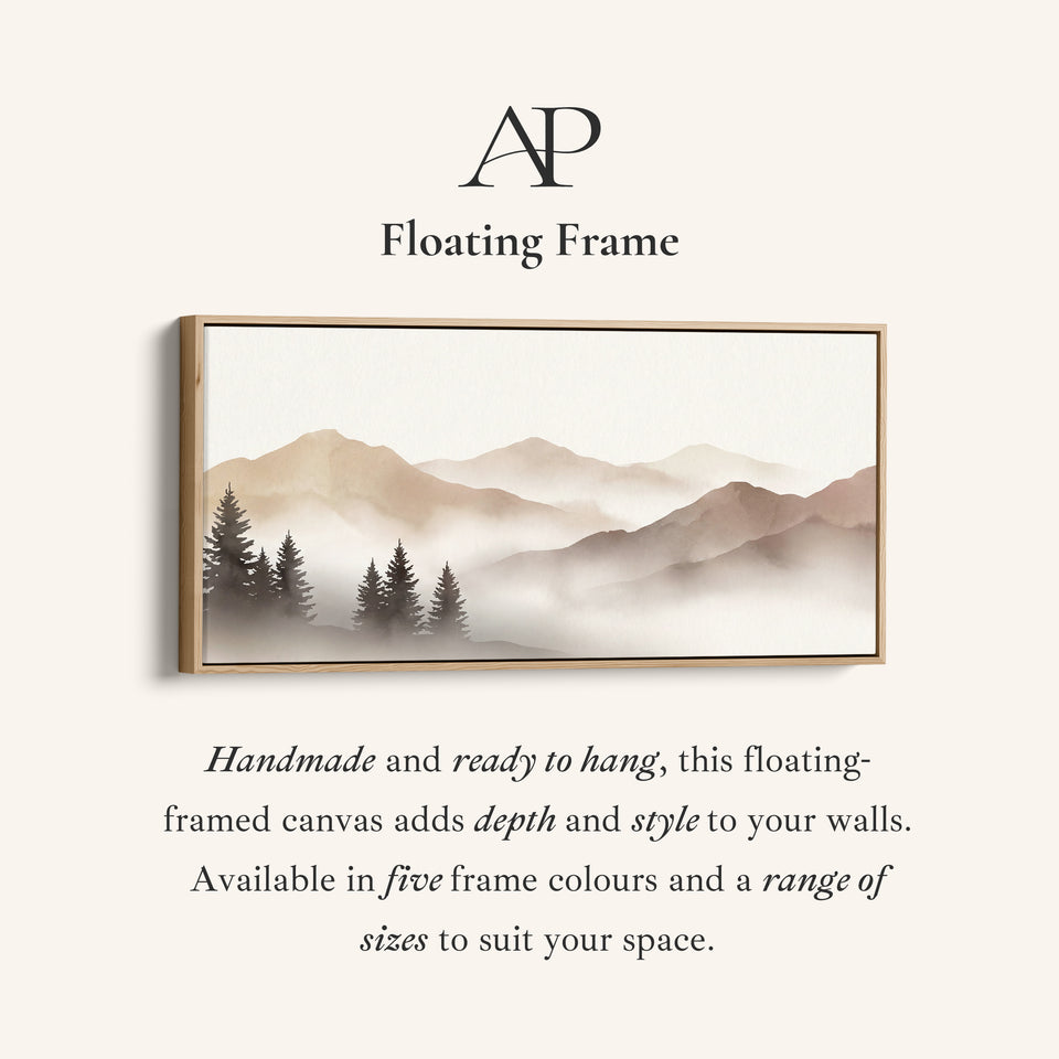Misty Mountain Layers Large Wall Art Oversized Wall Decor For Office