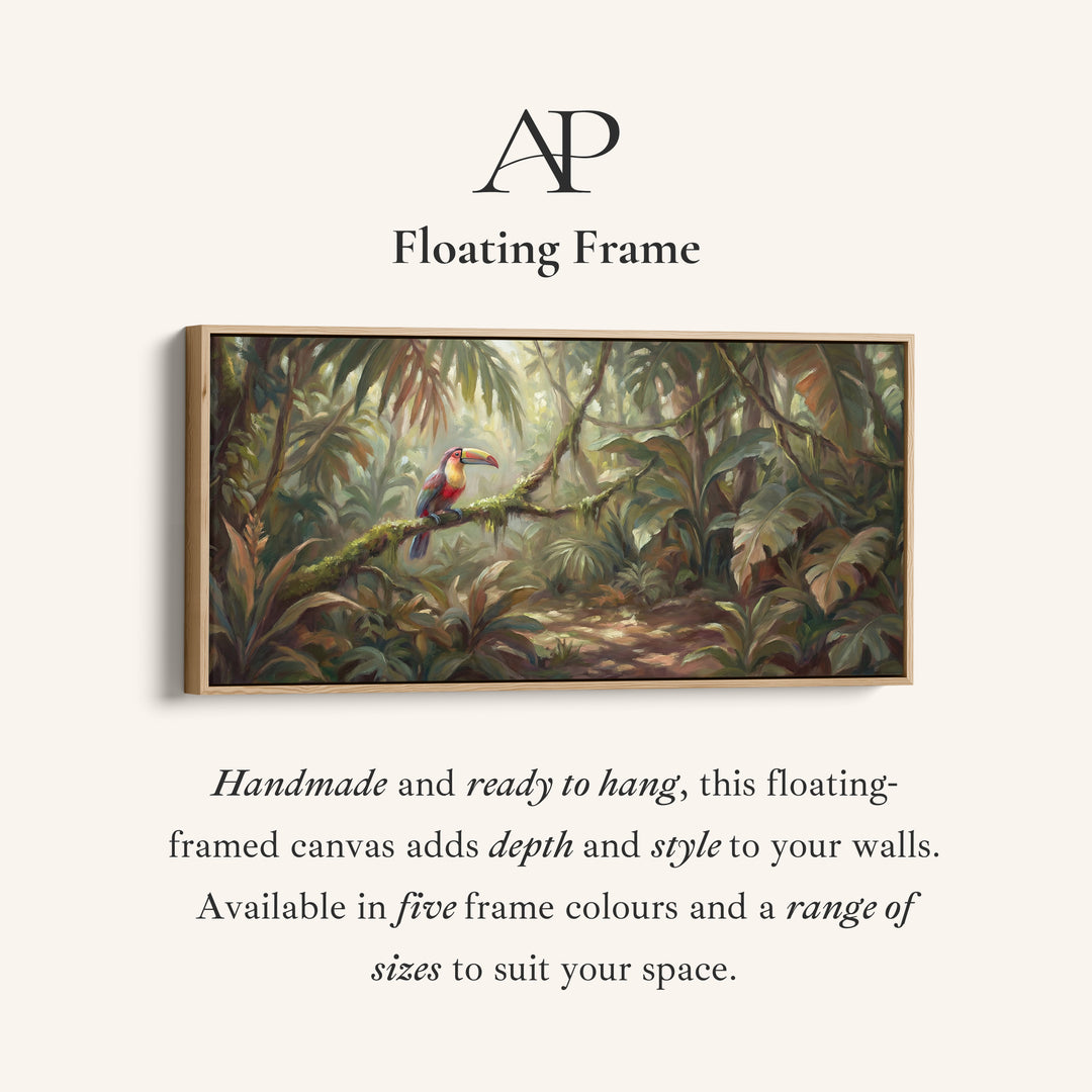 Long Wall Art Toucan In Rainforest Statement Wall Decor Office