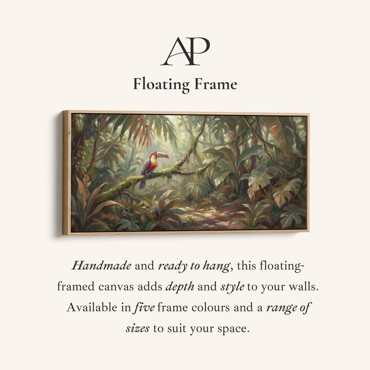 Long Wall Art Toucan In Rainforest Statement Wall Decor Office