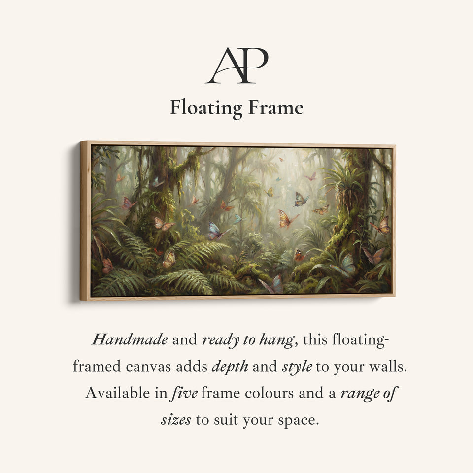 Enchanted Forest horizontal wall art Butterflies Statement Wall Decor Bedroom