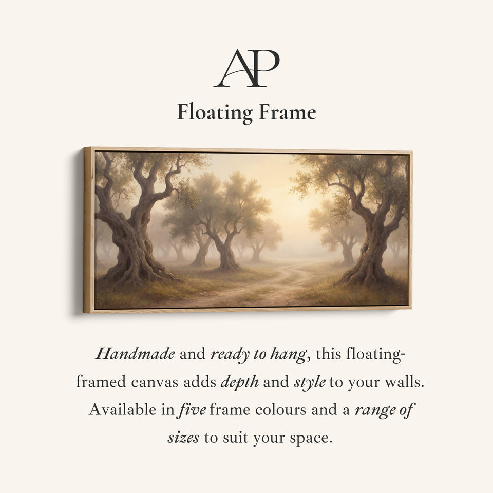Olive Grove Path horizontal wall art Oversized Wall Decor Hallway
