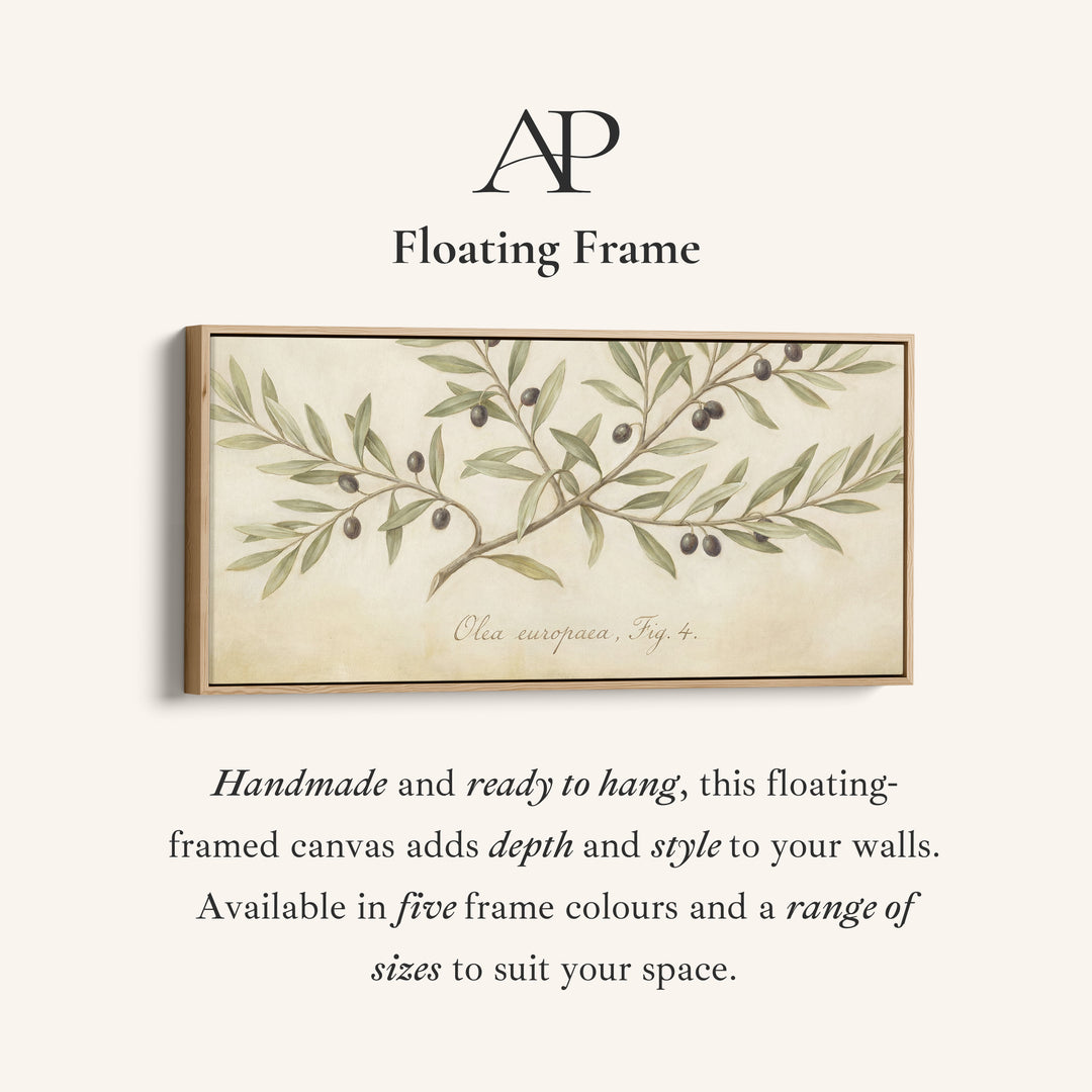 Olive Branch above bed wall art Horizontal Canvas Print For Kitchen