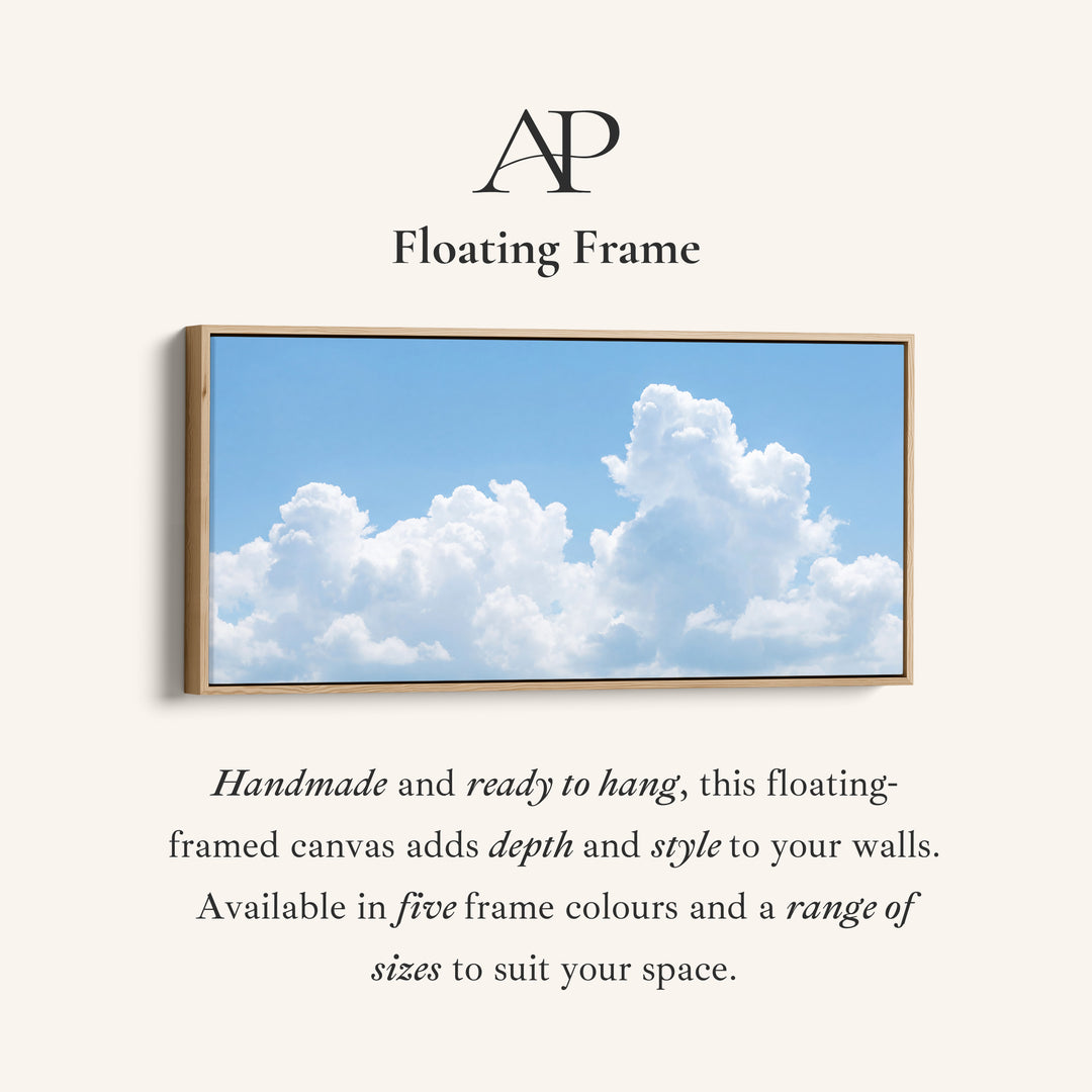 Bright Cumulus Long Wall Art Statement Wall Decor For Hallway