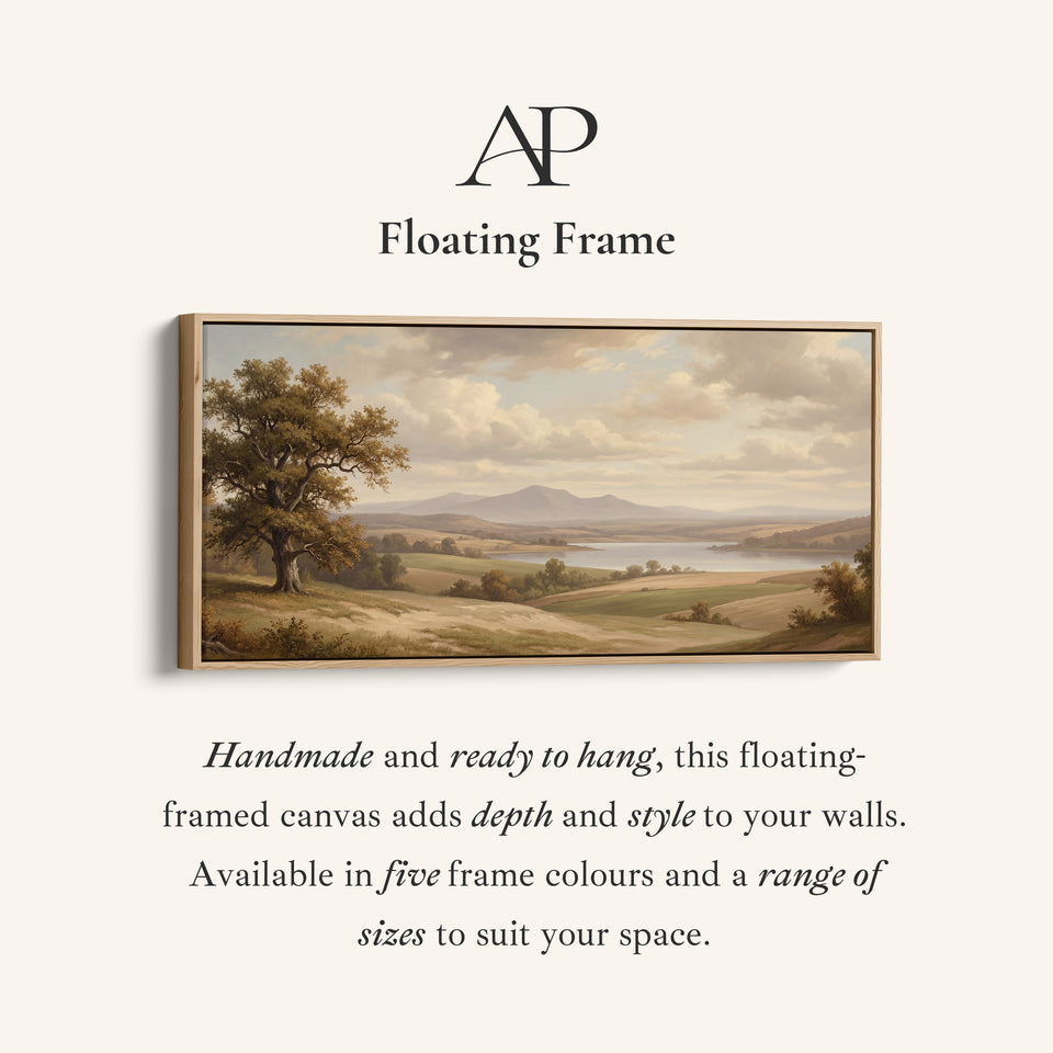 Lake Vista Long Wall Art Statement Wall Decor For Hallway