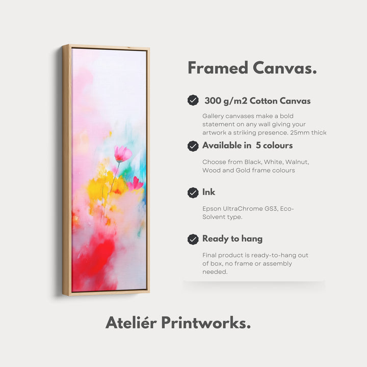 Abstract Large Painting Vertical Long Wall Art Large Canvas Decor - V0080