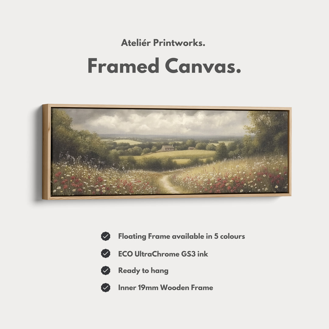 Living Room Horizontal Wall Art Vintage Countryside - H0254