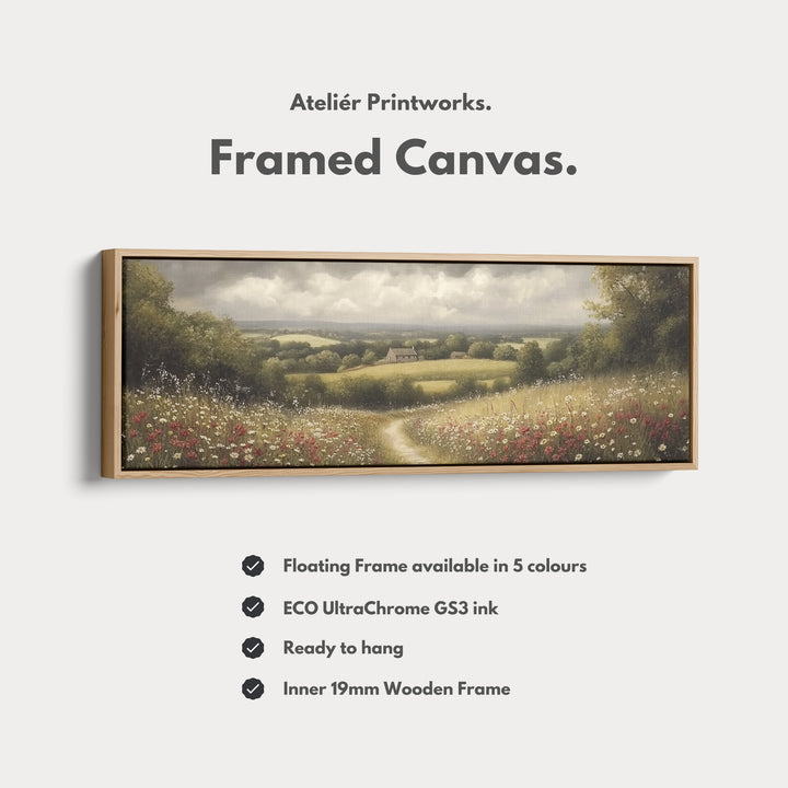 Living Room Horizontal Wall Art Vintage Countryside - H0254