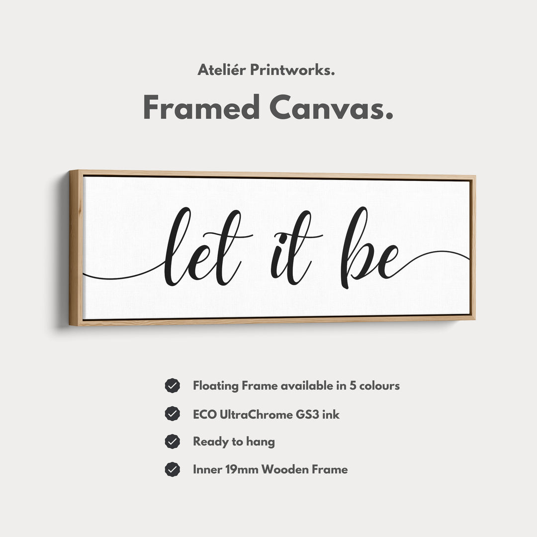 Guest Room Above Bed Wall Decor 'Let It Be' - H0313