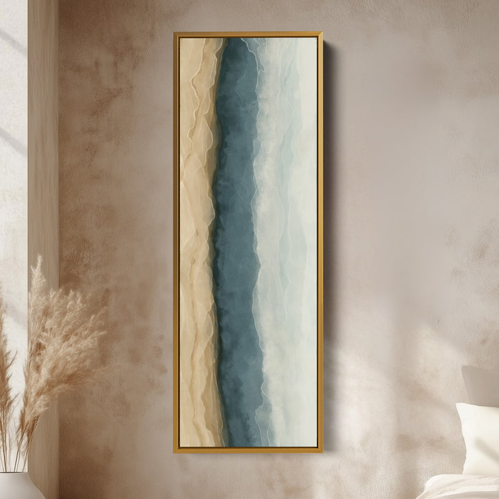 Tall Slim Vertical Long Abstract Canvas Wall Decor