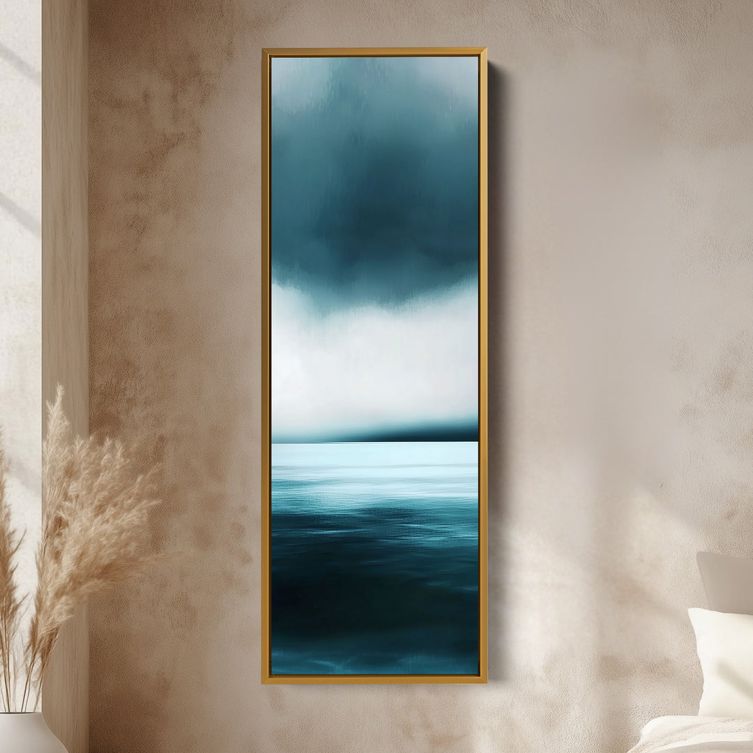 Abstract Ocean Large Vertical Wall Art Canvas