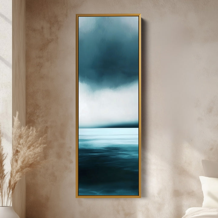 Abstract Ocean Large Vertical Wall Art Canvas