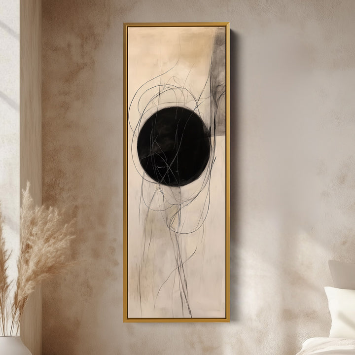 Minimalist Abstract Vertical Thin Large Wall Art Canvas