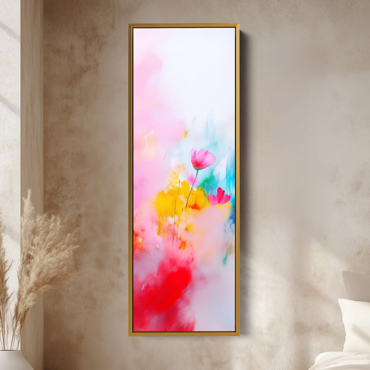 Abstract Large Painting Vertical Long Wall Art Large Canvas Decor