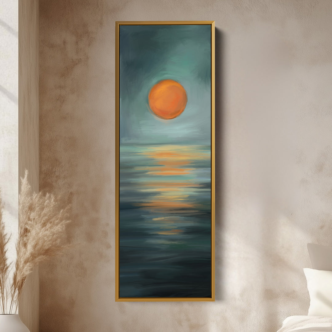 Minimalist Sunset Large Framed Wall Pictures For Living Room