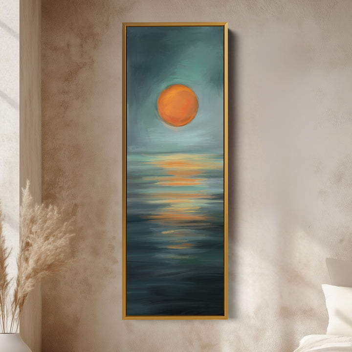 Minimalist Sunset Large Framed Wall Pictures For Living Room
