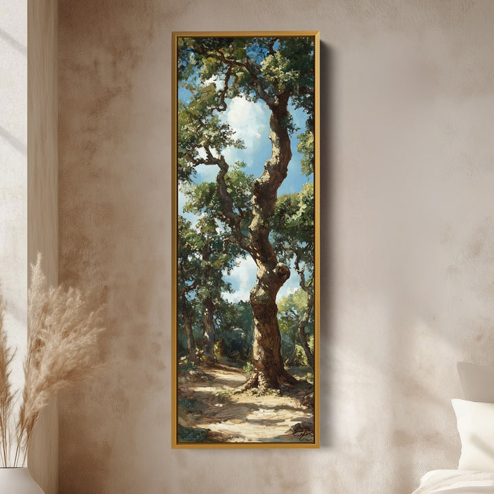 Ancient Oak Framed Canvas Wall Art For Living Room
