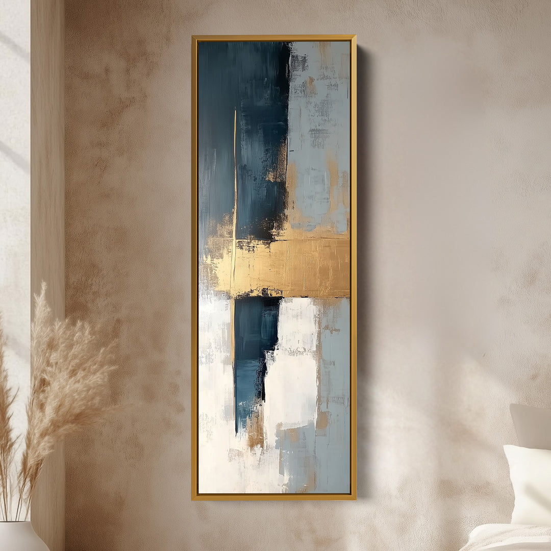 Minimalist Gold Long Vertical Wall Art