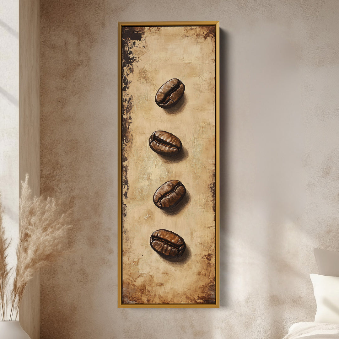 Coffee Shop Wall Art Tall Slim Vertical Decor