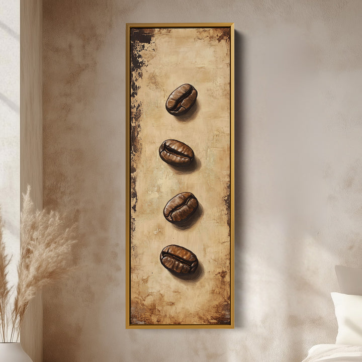 Coffee Shop Wall Art Tall Slim Vertical Decor