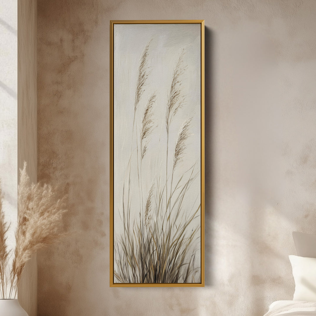 Wild Grass Vertical Wall Decor Tall Hallway Decor