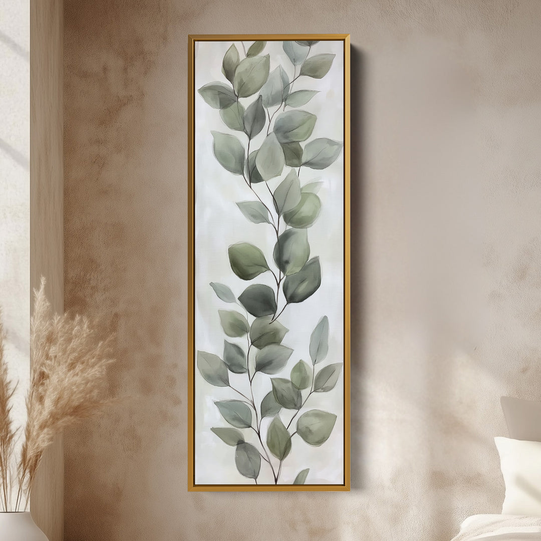 Eucalyptus Leaves Vertical Wall Art