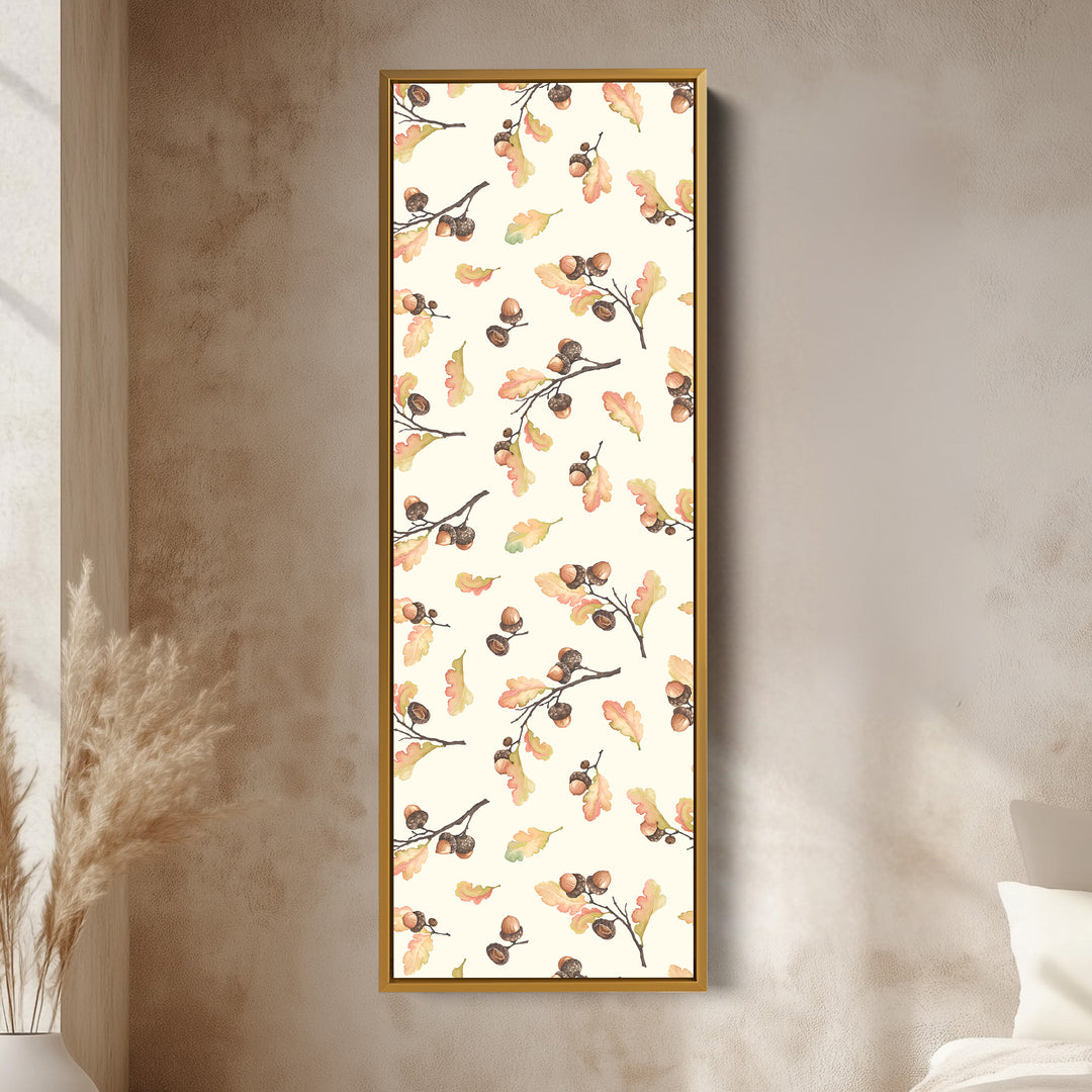 Illustration de gland longue décor mural vertical encadré