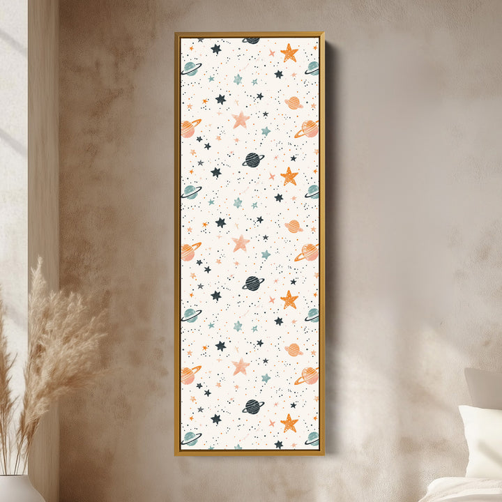 Vertical Kids Room Wall Decor Planets & Stars