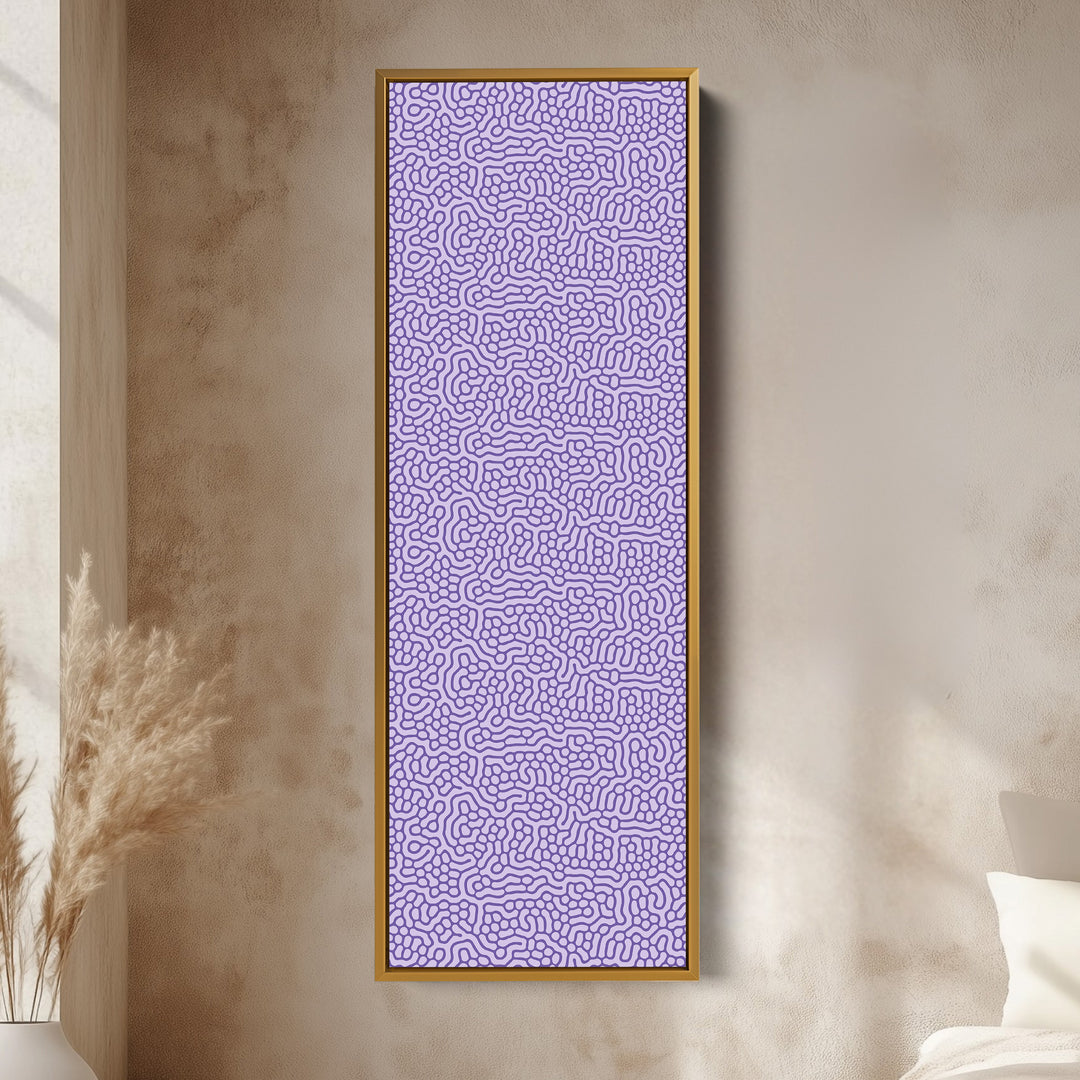 Purple Wriggly Vertical Narrow Wall Art