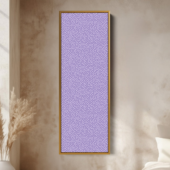 Purple Wriggly Vertical Narrow Wall Art