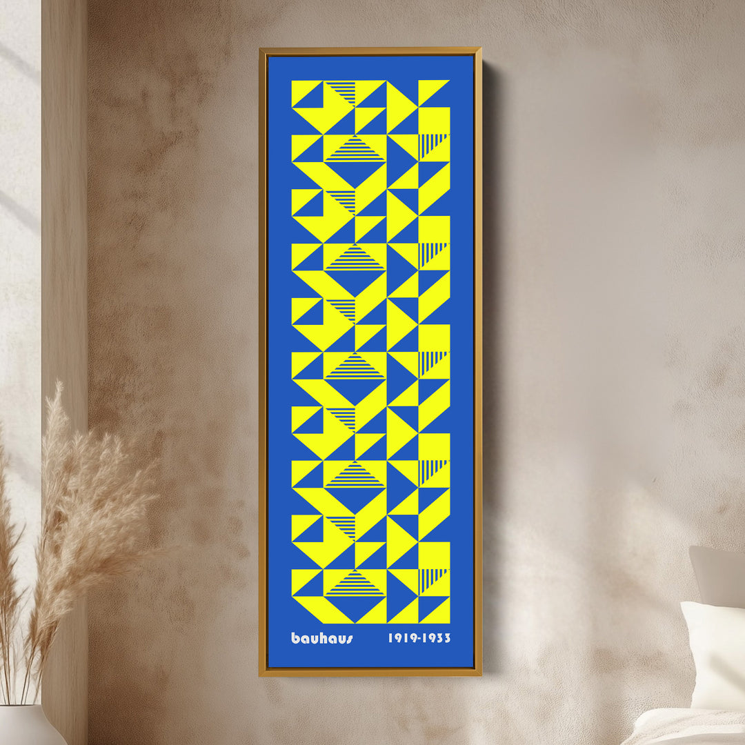 Bedroom Wall Art Vertical Geometric Bauhaus