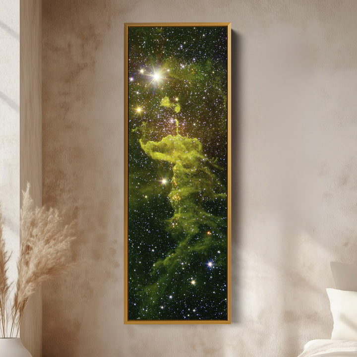 Large Framed Canvas Vertical Wall Art Nebula Hubble
