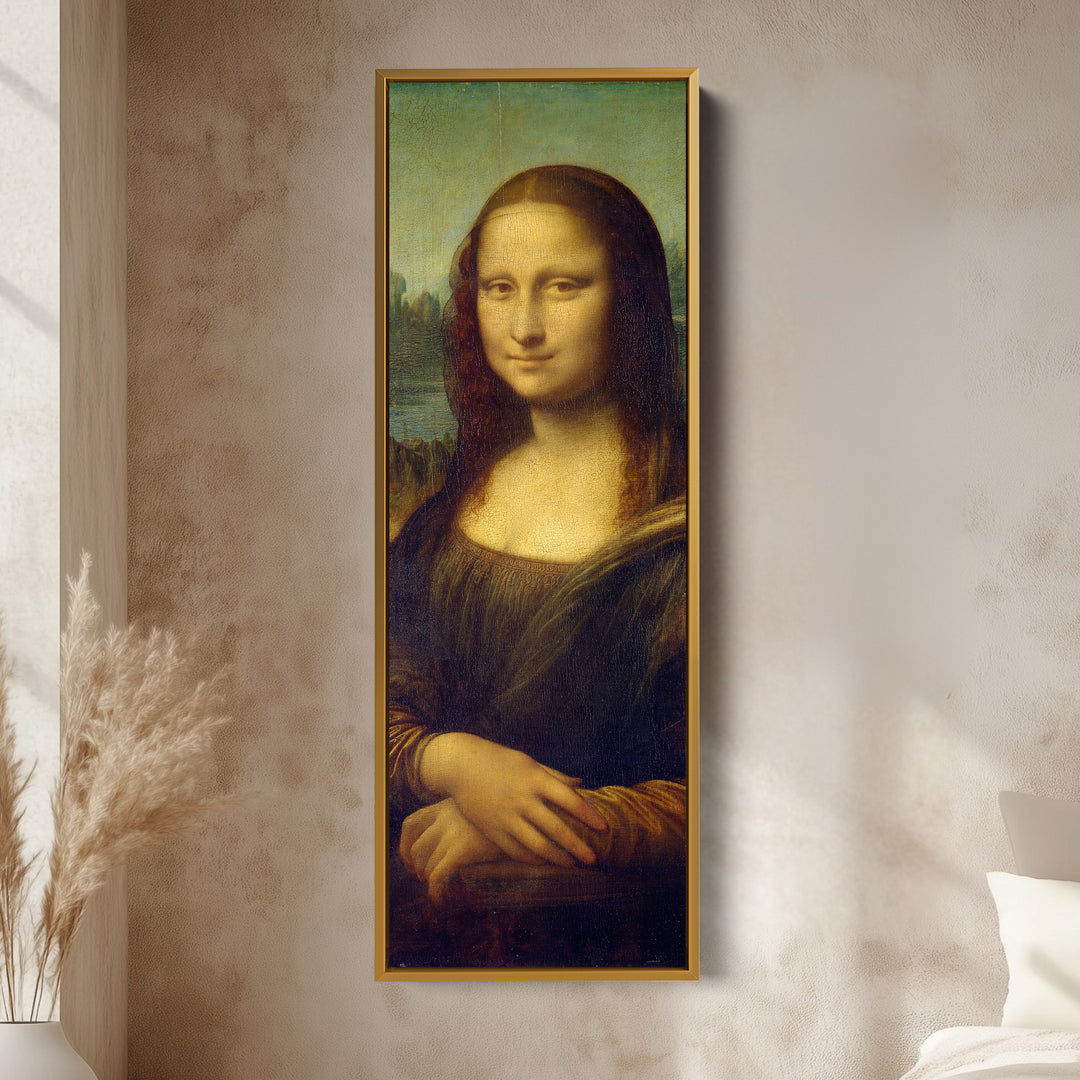 Long Vertical Wall Art Leonardo Di Vinci Mona Lisa