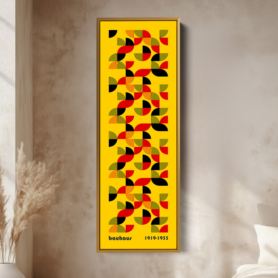 Long Vertical Mid Century Bauhaus Wall Art