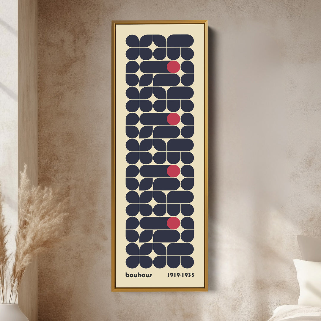 Toile encadrée beige grande Beige Bauhaus Art mural