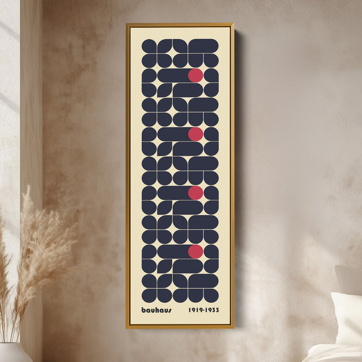 Toile encadrée beige grande Beige Bauhaus Art mural