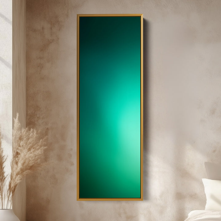 Narrow Wall Art Deep Green Thin Wall Art For Living Room