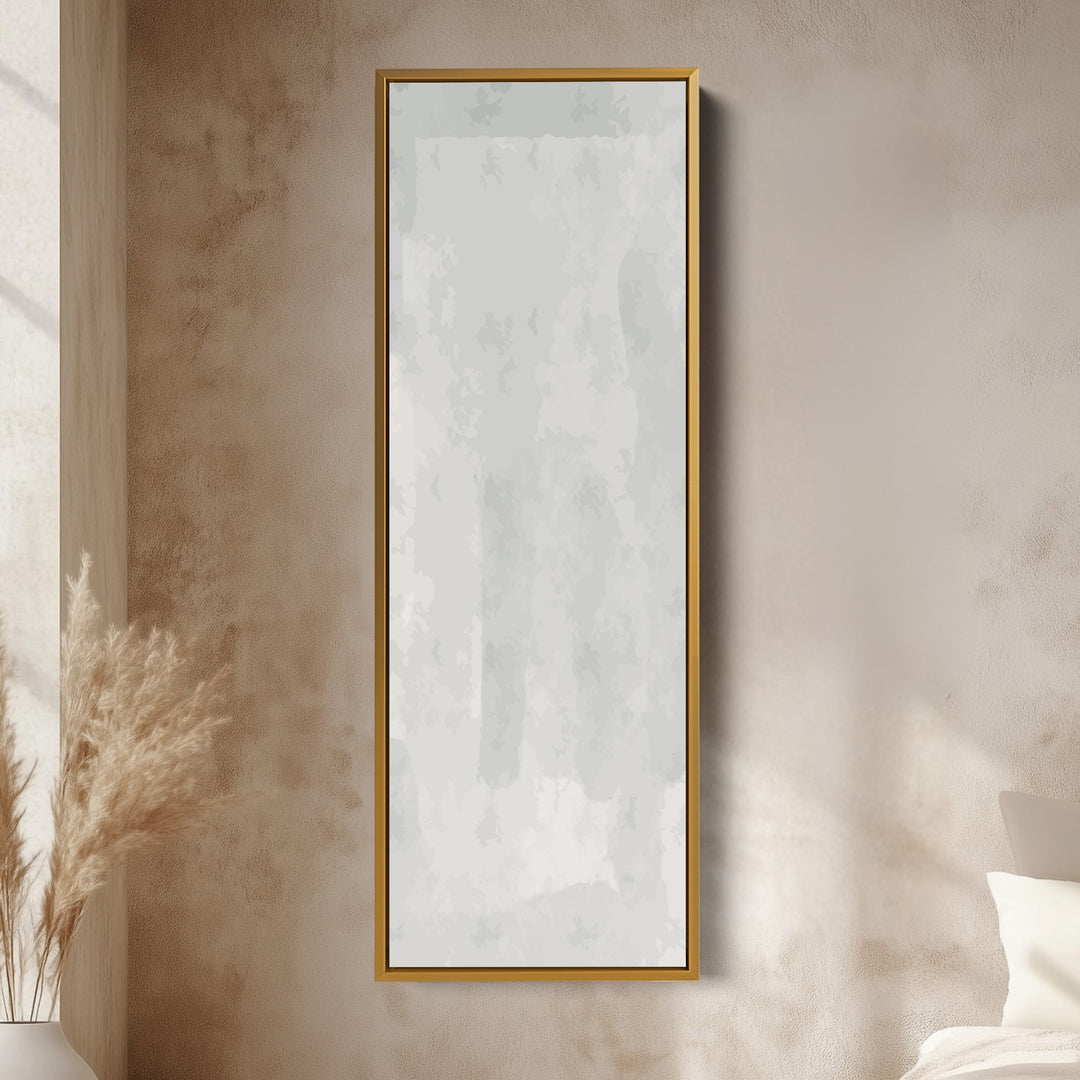 Vertical Wall Art Grey Beige Tall Canvas For Hallway