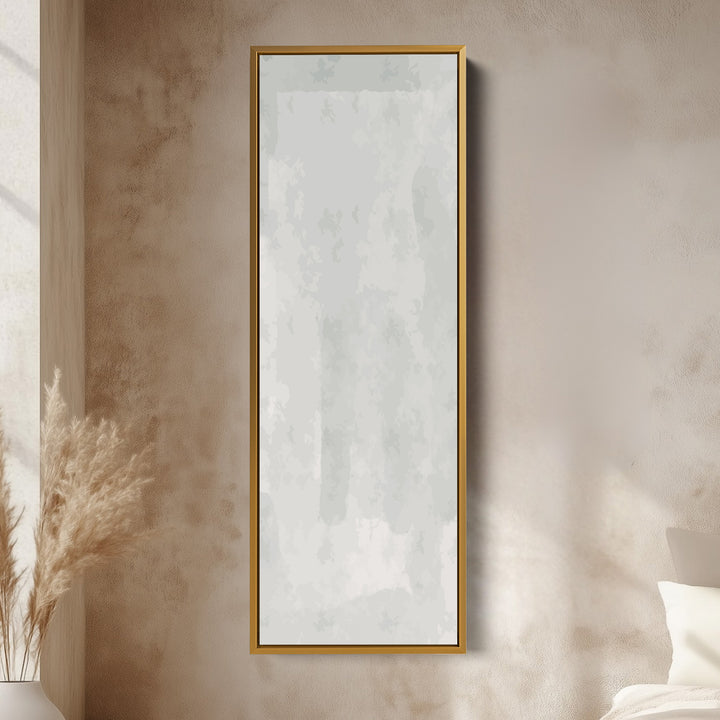 Vertical Wall Art Grey Beige Tall Canvas For Hallway