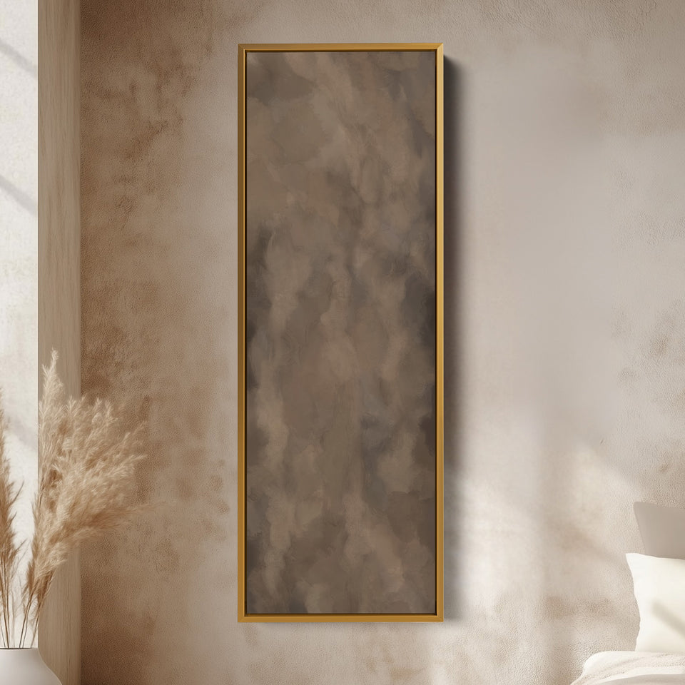 Narrow Wall Art Earthy Brown Minimalist For Hallway