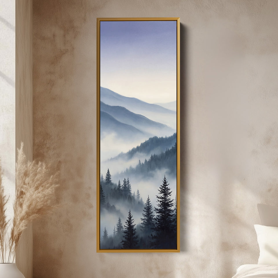 Bedroom Wall Art Soft Mountain Landscape Statement Wall Decor For Bedroom