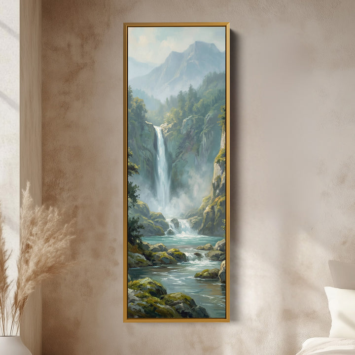 Forest Waterfall Bedroom Wall Art Oversized Wall Decor Bedroom