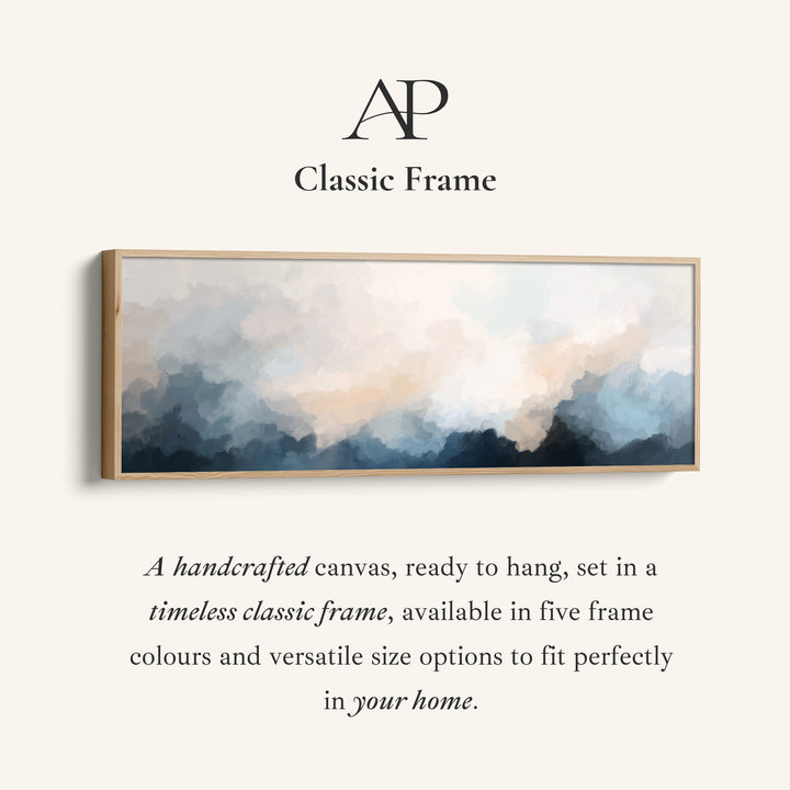 Wide Wall Art Abstract Cloud Mountains Wide Canvas For Living Room