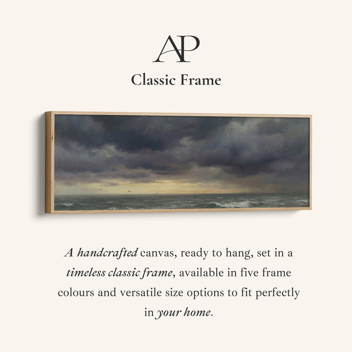 Bedroom Wall Art Stormy Ocean Horizon Oversized Wall Decor Bedroom