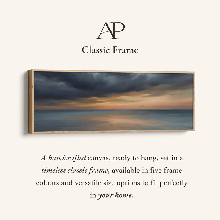 Mer Du Soir Et Nuages Art Mural Horizontal Chambre Salon