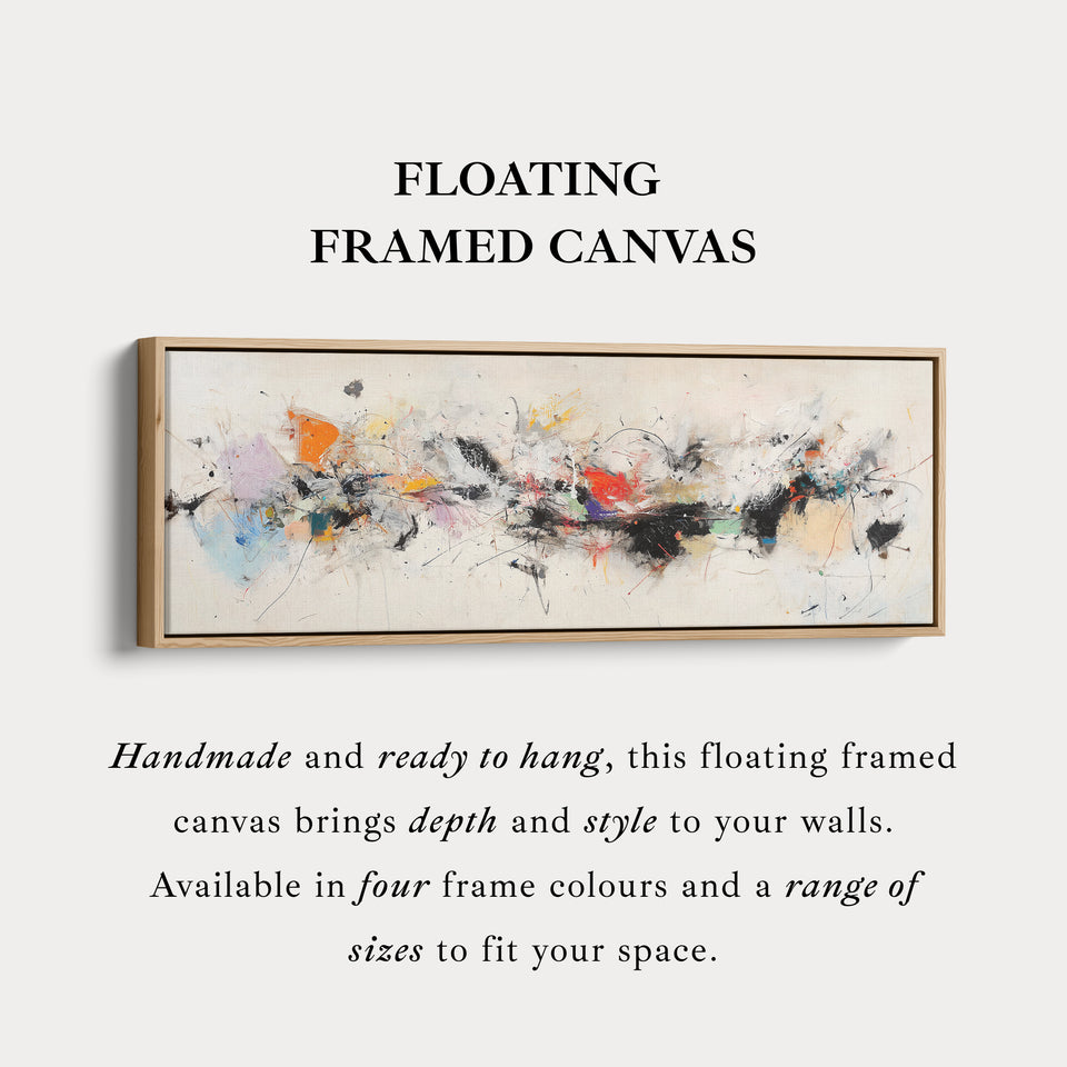Abstract Expressionist Horizontal Long Wall Art