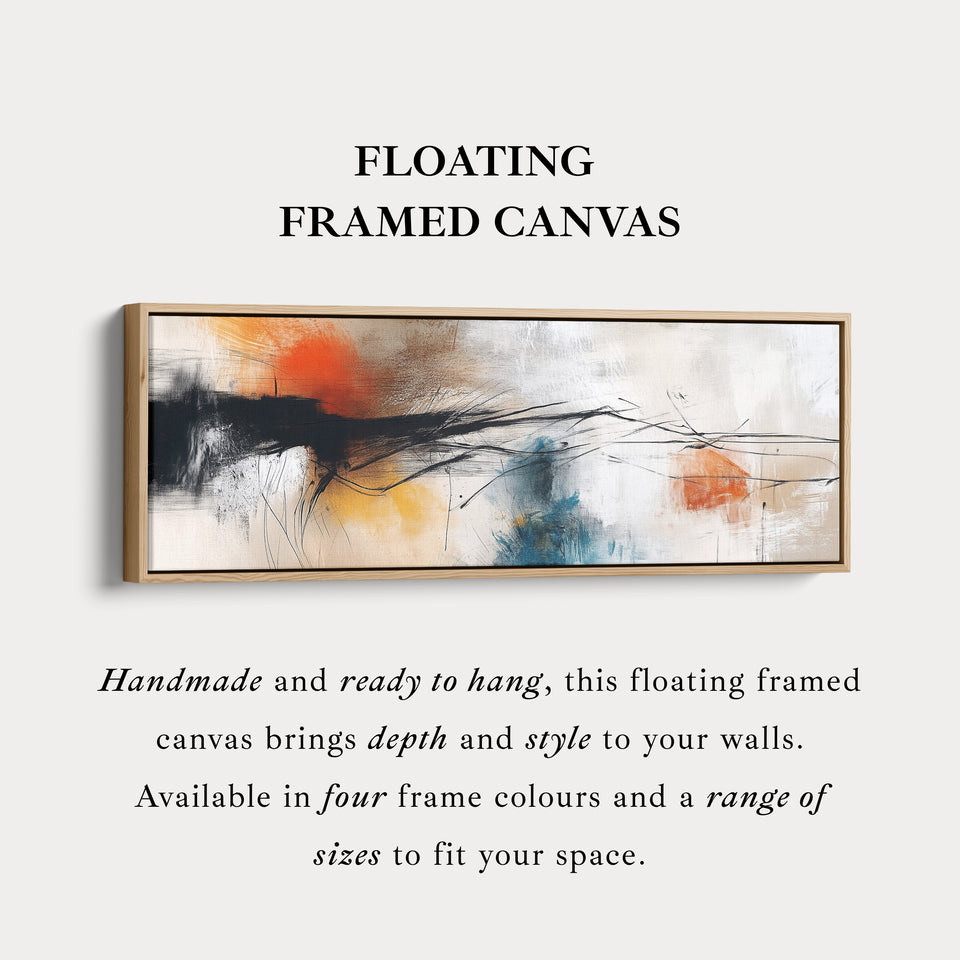 Colourful Abstract Large Horizontal Wall Art