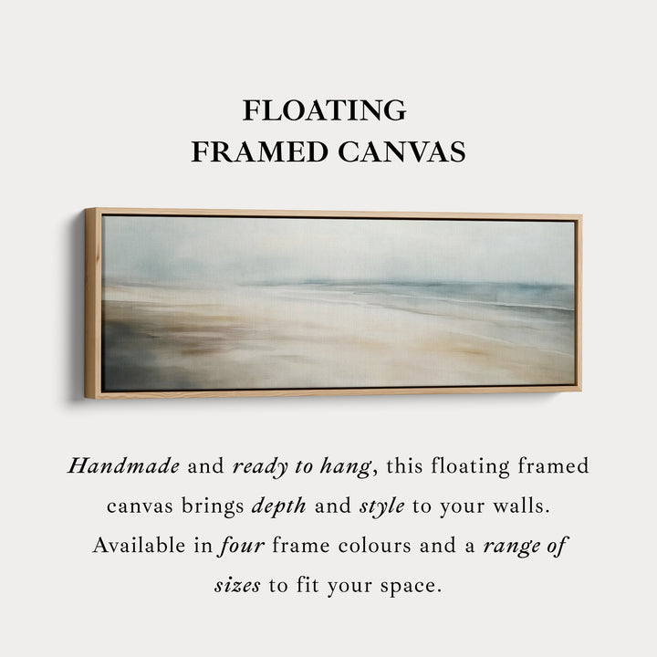 Abstract landschap horizontale grote wanddecoratie ingelijste canvas