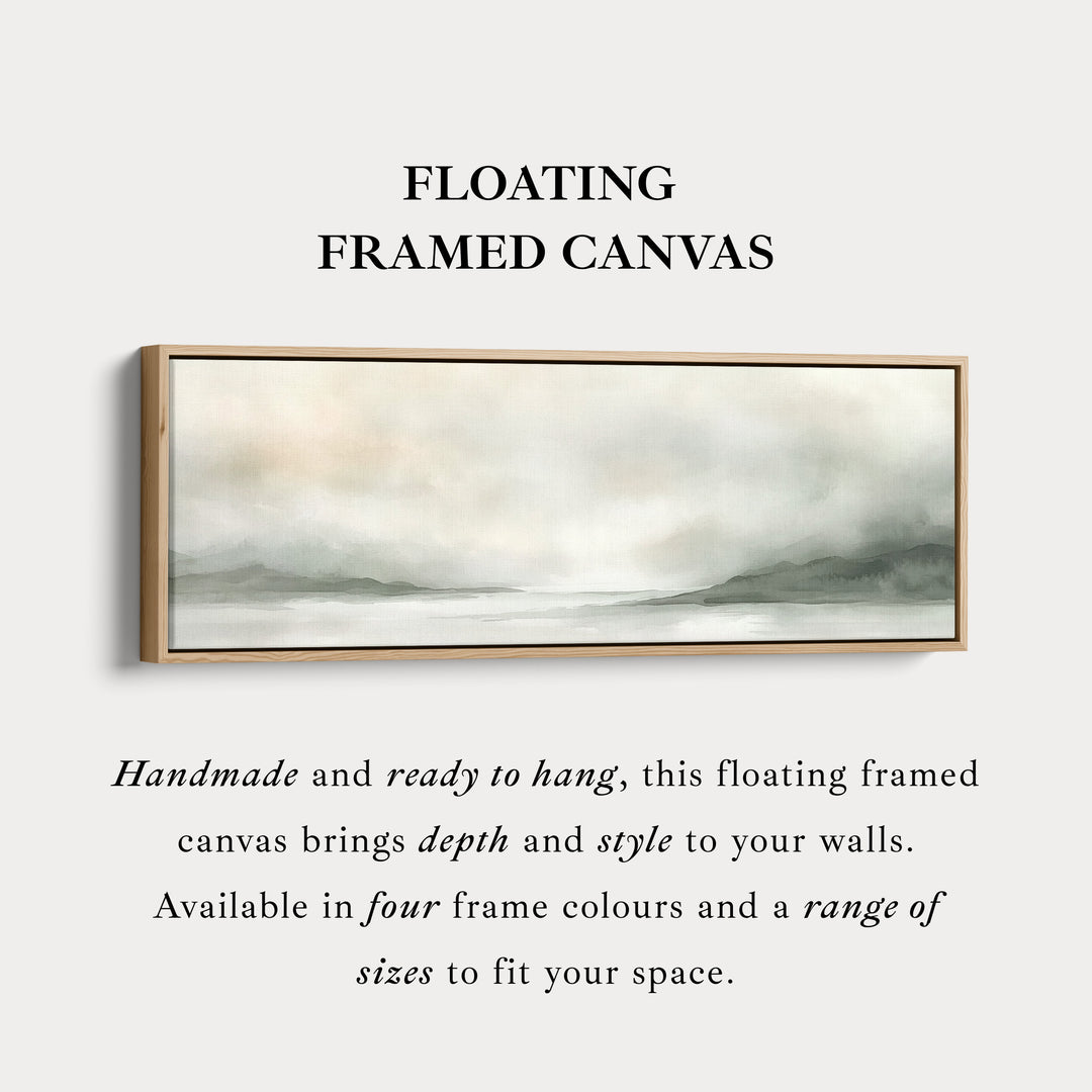 Aquarel Landschap Grote Panoramische Canvas Muurdecoratie